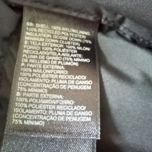 North Face Mens XL Black Nuptse Jacket Goose Down Winter Puffer Bubble Ski Coat - Picture 5 of 7